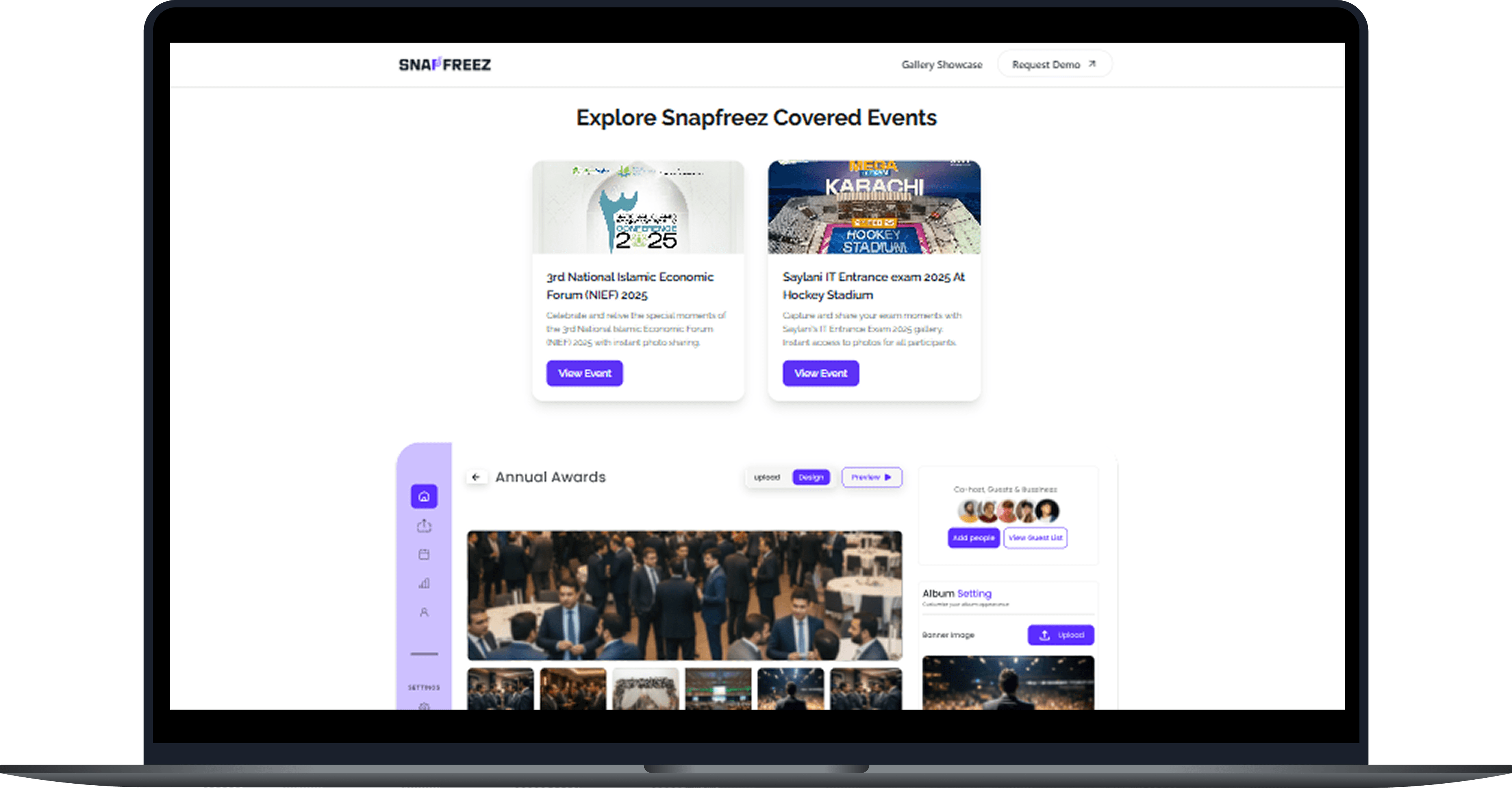 Snapfreez - AI Photo Sharing Platform